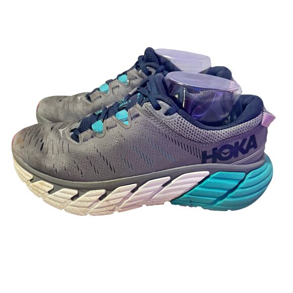 Hoka One One Shoes - Hoka One One Gaviota 3 Womens Size 8.5 B Shoe GrayGreen Running